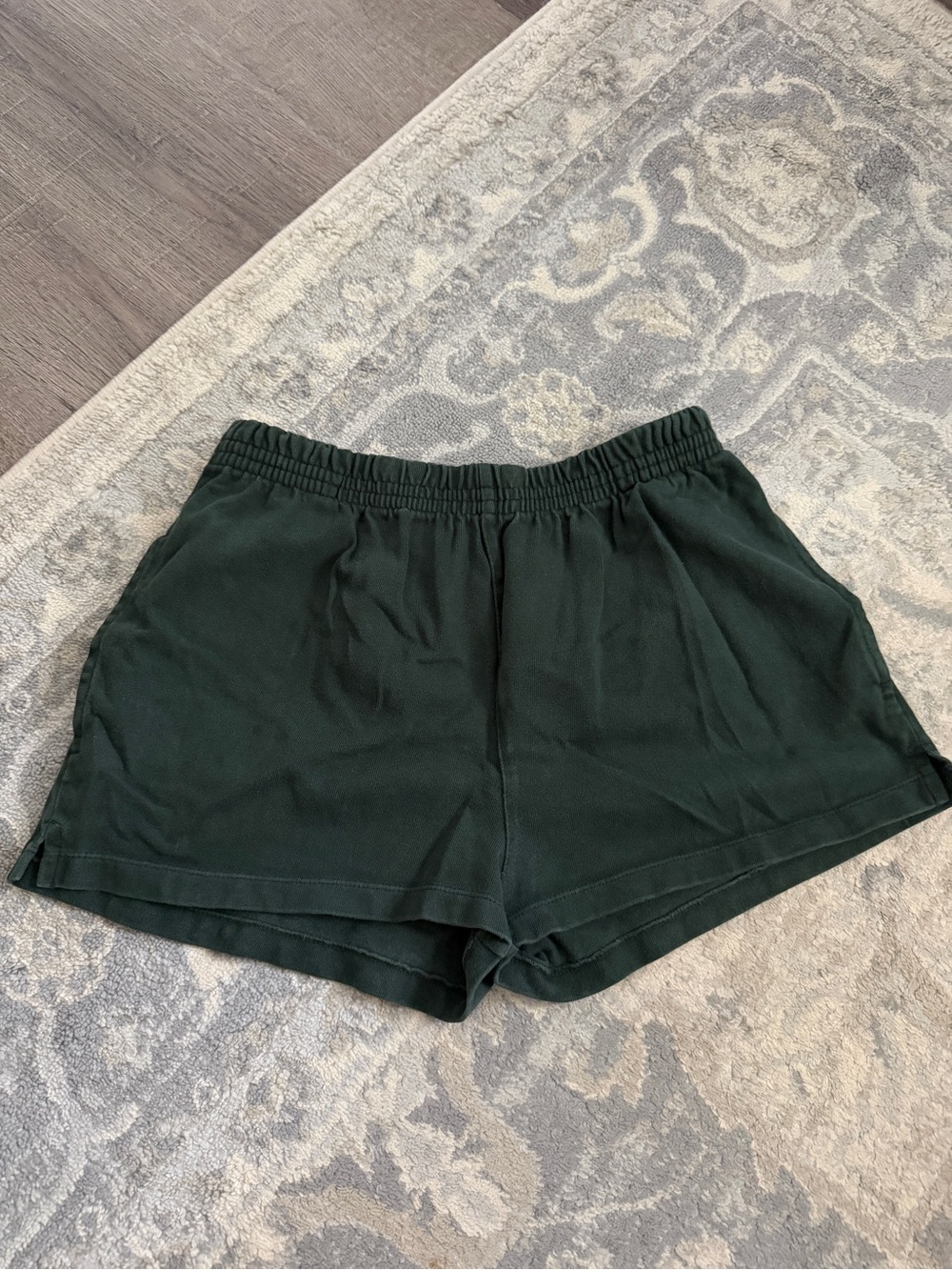 Brandy Melville Green Elastic Waist Casual Shorts